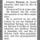 Larry Klauzer's Obituary