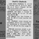 Lloyd B. Chadwick's Obituary