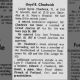 Lloyd B. Chadwick's Obituary